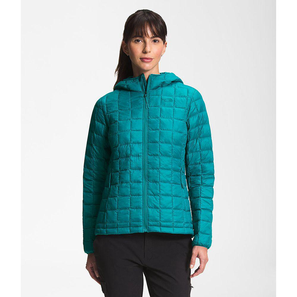 The North Face Thermoball™ Eco Γυναικεια Μπουφάν Με Κουκούλα - Μπλε (RDVK15297)
